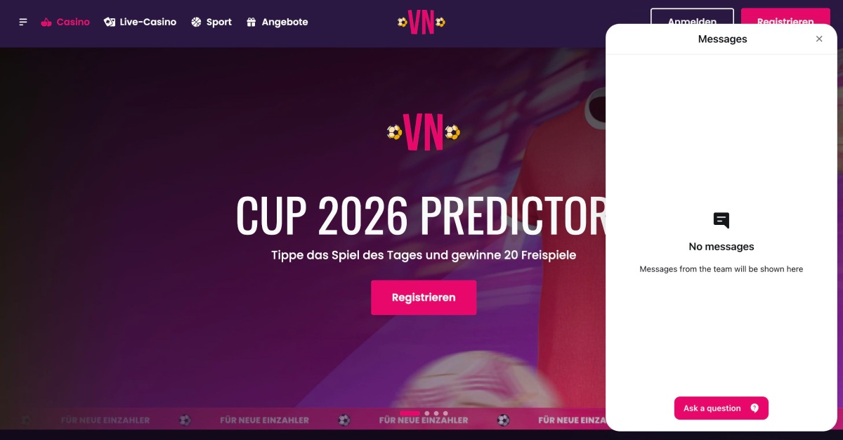 vegas now casino kundensupport